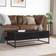 vidaXL Engineered Wood Black Sofabord 50x100cm