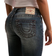 True Religion Nelly Ultra Low Rise Joey Flare Big T - Black