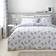 Catherine Lansfield Lucie Floral Frill Reversible Set Double Duvet Cover Blue, White