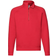 Fruit of the Loom Classic Zip Neck Sweat - Red