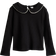 H&M Collared Jersey Top - Black (1270160003)