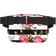 Jejea Fanny Pack Cross Body Waist Bag - Black/White/Striped Flowers Print