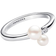 Pandora Duo Treated Freshwater Cultured Ring - Silver/Pearls/Transparent