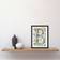 ARTERY8 Letter B Flowers Nature Leaves Black Framed Art 23.4x32.3cm