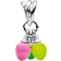 Pandora Stranger Things Glow in The Dark Run Dangle Charm - Silver/Multicolour