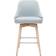 Miliboo Hasta Scandinavian Light Grey Bar Stool 95.5cm 2pcs