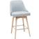 Miliboo Hasta Scandinavian Light Grey Bar Stool 95.5cm 2pcs