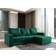 Masseno Carl Green Sofa 236cm 3-Sitzer