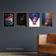 ARTERY8 NASA James Webb Space Telescope Exoplanet Travel Carina Nebula Cosmic Cliffs Deep Field Multicolour Poster 30.5x40.6cm 4pcs