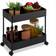 Relaxdays Rolling Cart Black Trolley Table 21.5x39.5cm