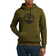 Timberland Felpa con Cappuccio e Logo ad Albero Kennebec River da Uomo in verde
