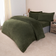 OHS Teddy Fleece Duvet Cover Green (225x220cm)