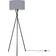 Latitude Run Misner Dark Grey/Black Floor Lamp 153cm