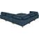 Willa Arlo Interiors Espinosa Blue Corduroy Sofa 133.5" 6pcs 6 Seater