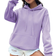 Shein EZwear Kangaroo Pocket Drop Shoulder Drawstring Thermal Lined Hoodie,Long Sleeve Tops