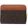 Michael Kors Jet Set Travel Medium Logo Zip Around Card Case - Brown