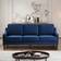 Ebern Designs Couch with Scooped Navy Sofa 74" 3 Seater