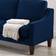 Ebern Designs Couch with Scooped Navy Sofa 74" 3 Seater