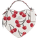 Coach Heart Crossbody Bag With Cherry Print - Silver/Chalk Multi