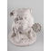 Lladro Bulldog with Lollipop White Figurine 33cm 4pcs