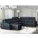 Mirjan24 WOHNLANDSCHAFT Oslo Dark Blue Sofa 315cm