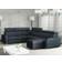 Mirjan24 WOHNLANDSCHAFT Oslo Dark Blue Sofa 315cm