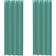 vidaXL Voile Curtains with Grommets 2 Pcs Turquoise