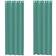 vidaXL Voile Curtains with Grommets 2 Pcs Turquoise