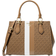 Michael Kors Marilyn Medium Logo Stripe Satchel - Husk