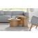 home24 1909002401 Natural/Oak Soffbord 80x80cm