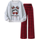 Shein 2pcs/Set Teen Girls Casual Cartoon Print Sweatshirt And Plaid Pants Outfit, Autumn/Winter