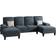 Ebern Designs Kennaya Dark Gray Sofa 106.3" 4 Seater