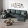 Ebern Designs Kennaya Dark Gray Sofa 106.3" 4 Seater