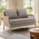 Bay Isle Home Loveseat Gray Sofa 46.7" 2 Seater