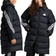 adidas Junior Future Icons Long Quilted Jacket - Black