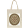 VAPOKF Reusable Grocery Tote Bag - Round Mandala Floral Pattern