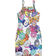 Shein Baby Girls' Donut & Letter Print Spaghetti Strap Dress