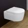Villeroy & Boch Avento Wand-Tiefspül-WC, mit WC-Sitz, Combi-Pack 5656HR, DirectFlush (spülrandlos) wandhängend, Farbe: Weiß Ceramicplus