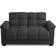 Latitude Run Margo Dark Grey Sofa 157cm 2 Seater