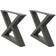 vidaXL 4012690 Anthracite Bordsben 31.3cm 2st