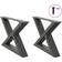 vidaXL 4012690 Anthracite Table Leg 31.3cm 2pcs