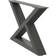 vidaXL 4012690 Anthracite Bordsben 31.3cm 2st