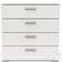 CaliCosy Izzy Matte White Chest of Drawer 79x82cm