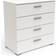 CaliCosy Izzy Matte White Chest of Drawer 79x82cm