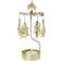 Pluto Design Moomin Party Golden Fyrfadsstage 16cm