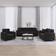 vidaXL 3202305 Black Sofa 210cm 3stk 3 personers, 2 personers