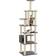 vidaXL Albero Per Gatti Con Tiragraffi In Sisal Grigio Chiaro 183 cm