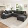 Latitude Run Hildur Gray Sofa 111.4" 5 Seater