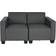 Mendler Modular Dark Grey Sofa 136cm 2 Seater