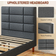 Homcom Upholstered Single with Slats 90x200cm